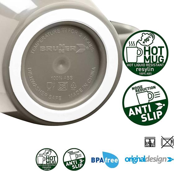 KUBEK BRUNNER MUG ABS ŻÓŁTY 300 ml 1 szt.
