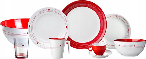 KUBEK BRUNNER MUG ABS CZERWONY 300 ml 1 szt.