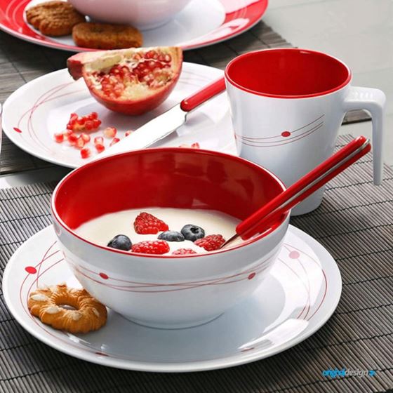 KUBEK BRUNNER MUG ABS CZERWONY 300 ml 1 szt.