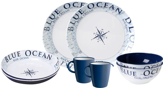 ZESTAW OBIADOWY BRUNNER BLUE OCEAN 8 szt.