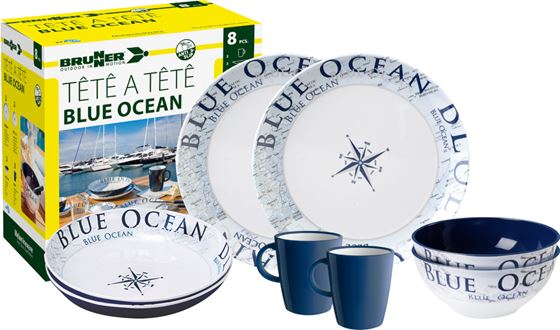 ZESTAW OBIADOWY BRUNNER BLUE OCEAN 8 szt.