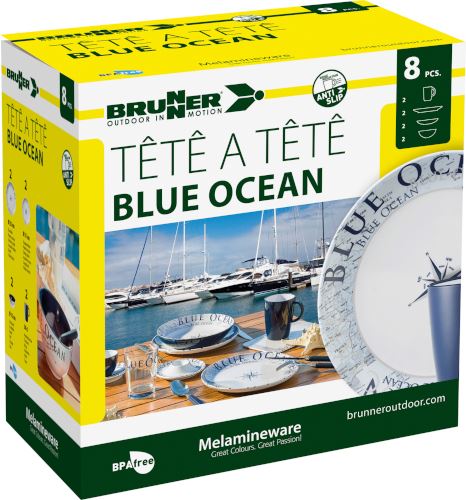 ZESTAW OBIADOWY BRUNNER BLUE OCEAN 8 szt.