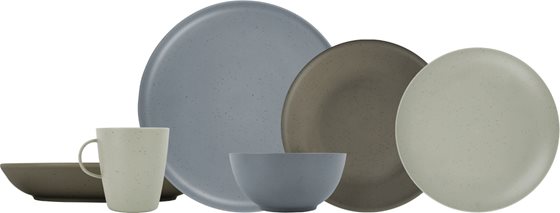 TALERZ BRUNNER TIERRA MAGMA GŁĘBOKI SZARY 21 cm