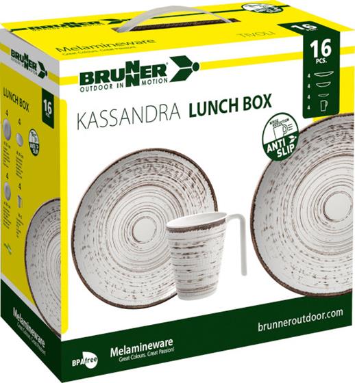 ZESTAW OBIADOWY BRUNNER KASSANDRA LUNCH BOX 16 szt.