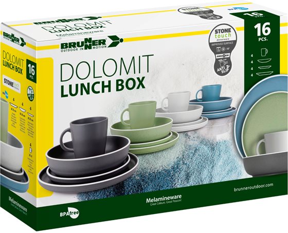 ZESTAW OBIADOWY BRUNNER DOLOMIT LUNCH BOX 16 szt.