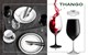 KIELISZKI DO WINA BRUNNER THANGO BALCK 600 ml 2 szt.