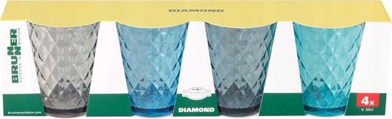 SZKLANKA BRUNNER DIAMOND 300 ml 4 szt.