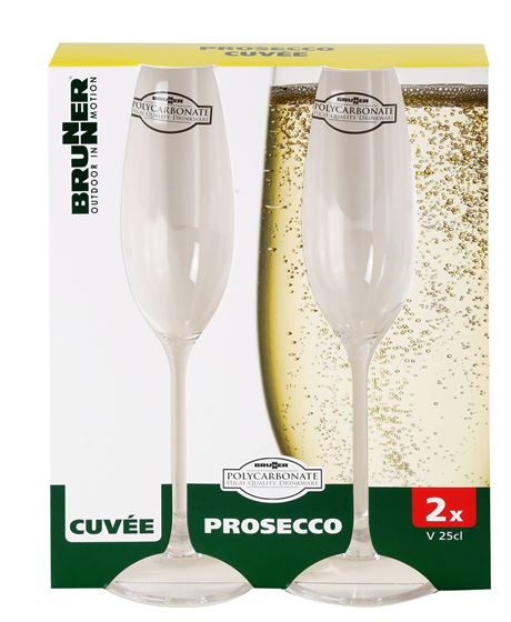 KIELISZKI DO WINA BRUNNER CUVEE PROSECCO 250 ml 2 szt.