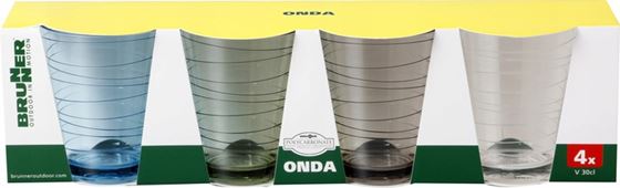 SZKLANKA BRUNNER ONDA 300 ml 4 szt.