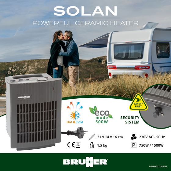 GRZEJNIK BRUNNER SOLAN TERMOWENTYLATOR 230V