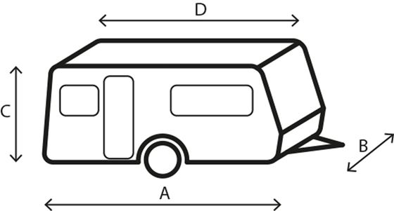 POKROWIEC NA PRZYCZEPĘ 600-650 cm ZIMOWY BRUNNER CARAVAN COVER