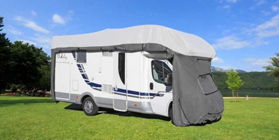 POKROWIEC NA KAMPERA 650-700 cm ALKOWA INTEGRA CAŁOROCZNY BRUNNER CAMPER COVER SUMMER WINTER PROTECTION