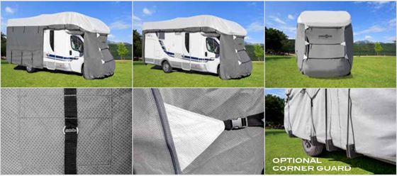 POKROWIEC NA KAMPERA 800-850 cm ALKOWA INTEGRA CAŁOROCZNY BRUNNER CAMPER COVER SUMMER WINTER PROTECTION