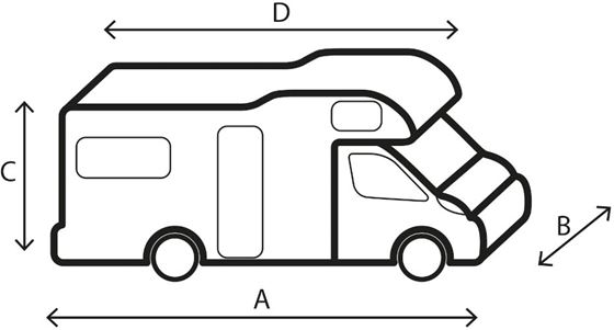 POKROWIEC NA KAMPERA 700-750 cm ALKOWA INTEGRA CAŁOROCZNY BRUNNER CAMPER COVER SUMMER WINTER