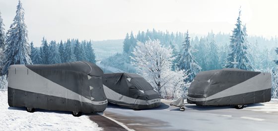 POKROWIEC NA KAMPERA 700-750 cm ALKOWA INTEGRA CAŁOROCZNY BRUNNER CAMPER COVER SUMMER WINTER