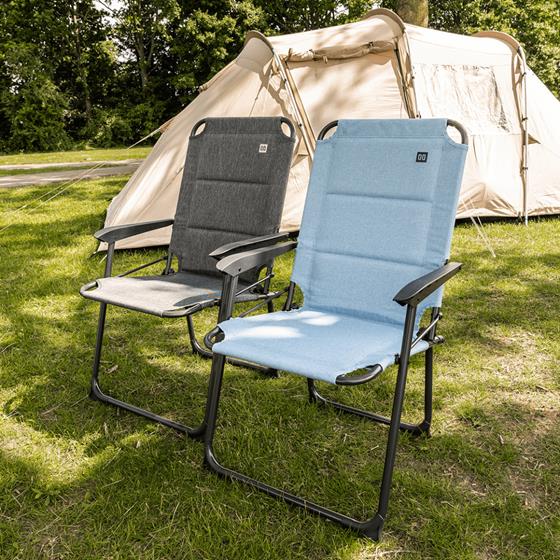 KRZESŁO TRAVELLIFE LAGO COMPACT SZARE DO 100 kg