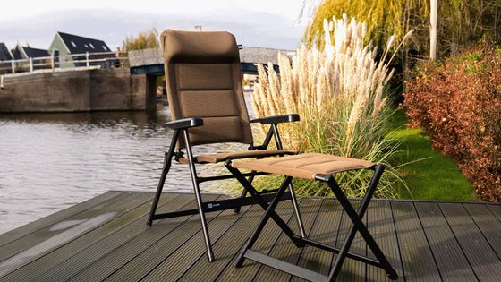 KRZESŁO TRAVELLIFE BARLETTA XL BRĄZOWE DO 150 kg