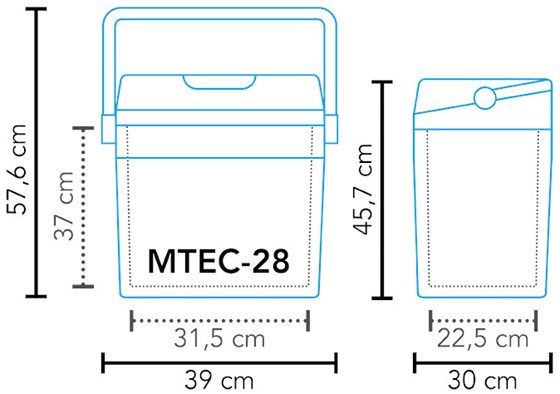 LODÓWKA TURYSTYCZNA 26L MESTIC MTEC-28 AC/DC 12/230V