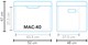 LODÓWKA ABSORBCYJNA MESTIC MAC-40 AC/DC 12/230V/GAZ