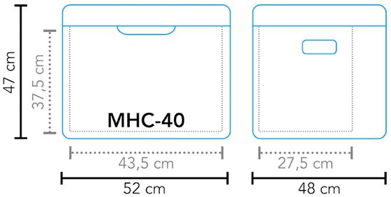 LODÓWKA HYBRYDOWA MESTIC MHC-40 AC/DC 12/230V 42L