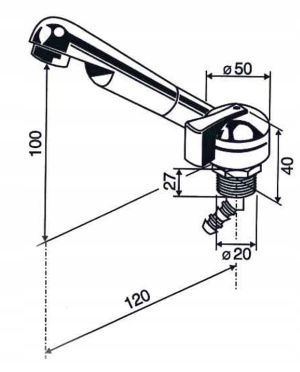 KRAN BATERIA REICH KERAMIK MONO 22 mm BIAŁA