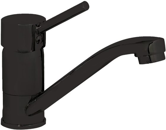 KRAN BATERIA HTD MODERN 35 mm CZARNY MAT KRÓTKA