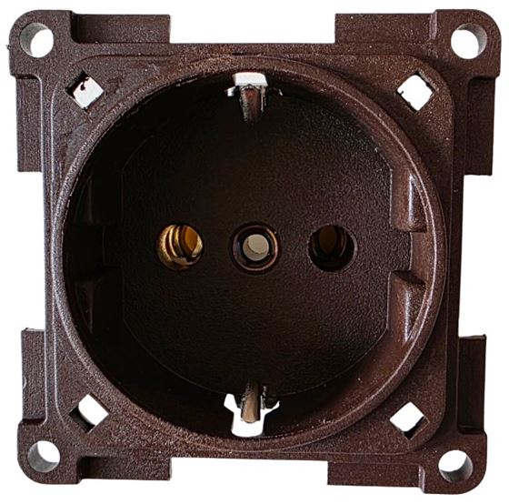 GNIAZDO ELEKTRYCZNE SYSTEM 10000 230V BRĄZOWE