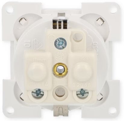 GNIAZDO ELEKTRYCZNE SYSTEM 10000 230V BIAŁE
