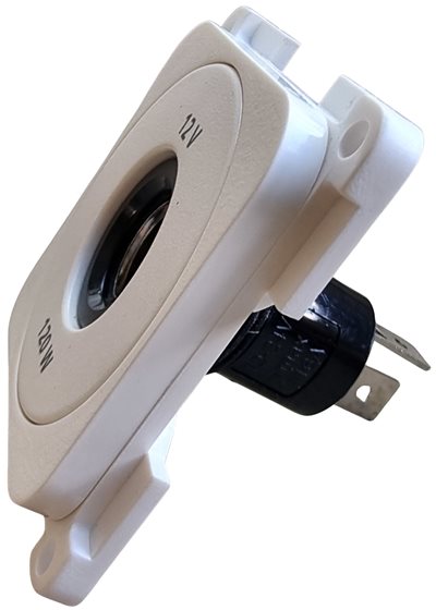 GNIAZDO ELEKTRYCZNE SYSTEM 10000 12V BIAŁE