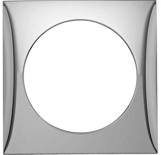 RAMKA GNIAZDA BERKER POJEDYŃCZA CHROM