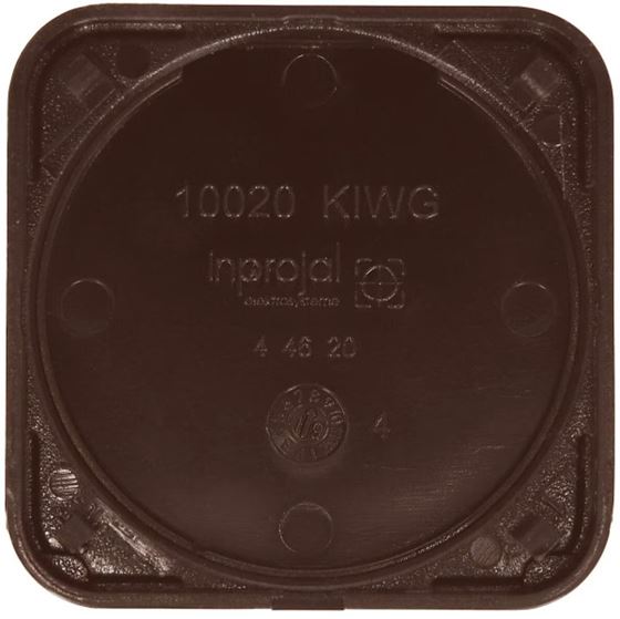 RAMKA GNIAZDA SYSTEM 10000 Z KLAPKĄ BRĄZOWA