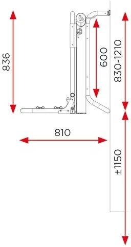 BAGAŻNIK ROWEROWY BR-SYSTEMS BIKE LIFT SHORT