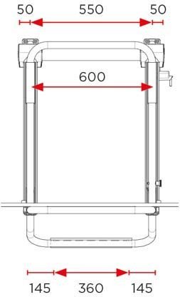 BAGAŻNIK ROWEROWY BR-SYSTEMS BIKE LIFT SHORT