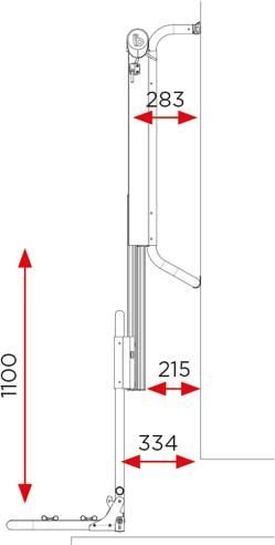 BAGAŻNIK ROWEROWY BR-SYSTEMS BIKE LIFT SHORT