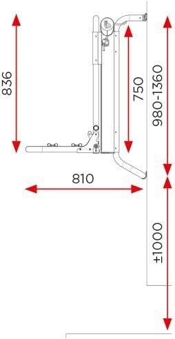 BAGAŻNIK ROWEROWY BR-SYSTEMS BIKE LIFT STANDARD