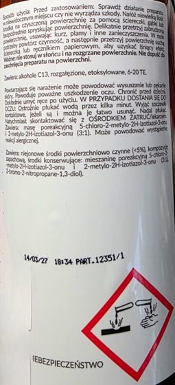 PŁYN CAMP SERVICE DO MYCIA KAMPERA APC 750 ml