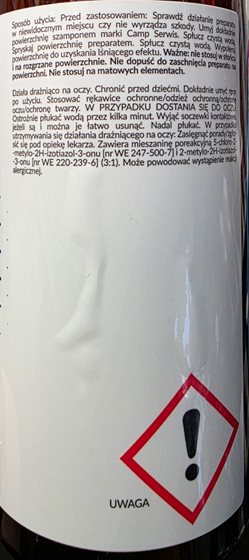 PŁYN CAMP SERVICE DO KONSERWACJI LAKIERU HYDRO QUICK SPRAY 750 ml