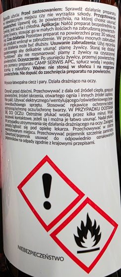 PŁYN CAMP SERVICE DO USUWANIA ŻYWICY RESIN CLEANER 750 ml
