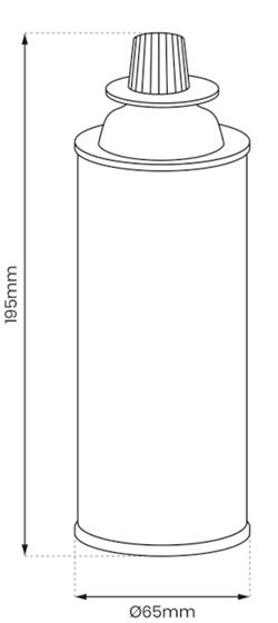 KARTUSZ GAZOWY EKO-LIGHT 230 g 16 szt.