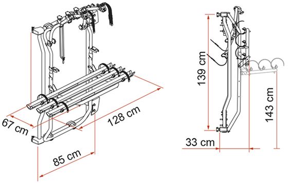 BAGAŻNIK ROWEROWY FIAMMA CARRY FRAME DUCATO 3 BIKE