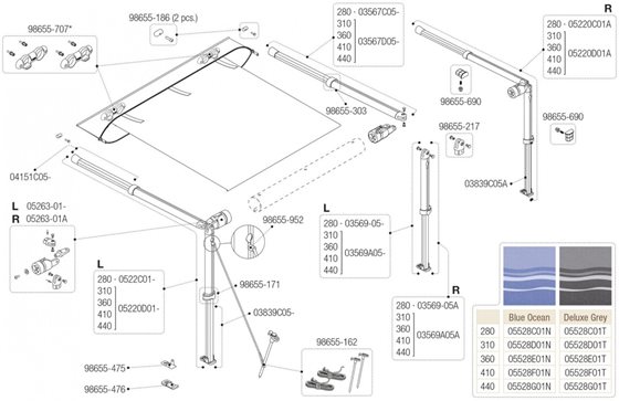 NOGA MARKIZY FIAMMA CARAVANSTORE PRAWA 310-440
