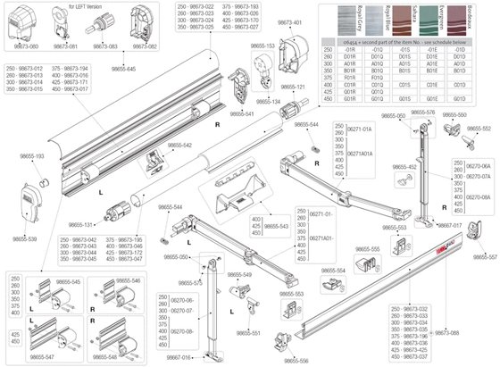 RAMIĘ MARKIZY FIAMMA F45S PRZEGUBOWE PRAWE OUTLET