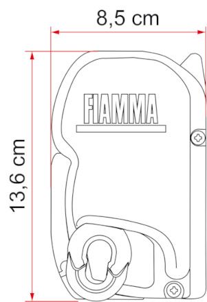 MARKIZA 300 cm FIAMMA F45S BIAŁA EVERGREEN