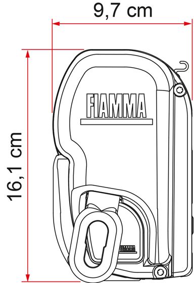 MARKIZA 450 cm FIAMMA F45L BIAŁA ROYAL GREY