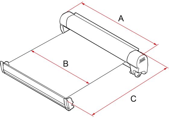 MARKIZA 500 cm FIAMMA F45L BIAŁA SAHARA