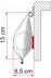 MARKIZA 190 cm FIAMMA CARAVANSTORE ROYAL GREY