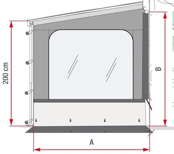 ŚCIANA FIAMMA BOK SIDE W PRO F65/F80 DUCATO