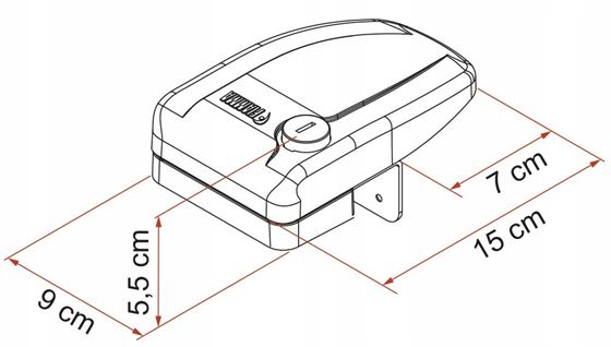 BLOKADA DRZWI ZEWNĘTRZNA FIAMMA SAFE DOOR FRAME CZARNA