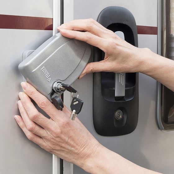 BLOKADA DRZWI ZEWNĘTRZNA FIAMMA SAFE DOOR FRAME SZARA 3 szt. OUTLET