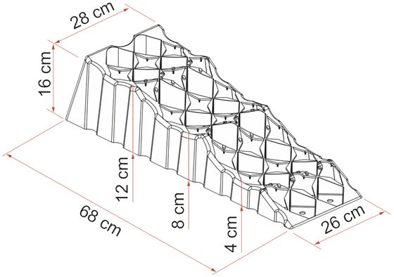 KLIN POZIOMUJĄCY FIAMMA LEVEL UP PREMIUM S 2 szt. Z TORBĄ